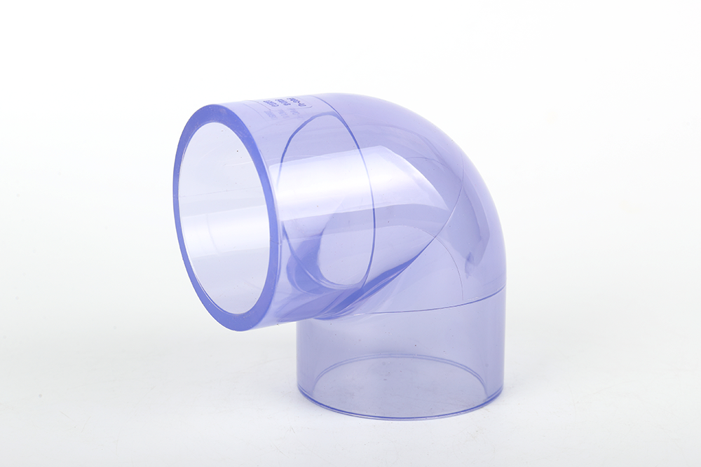 江岸透明 90 度弯头